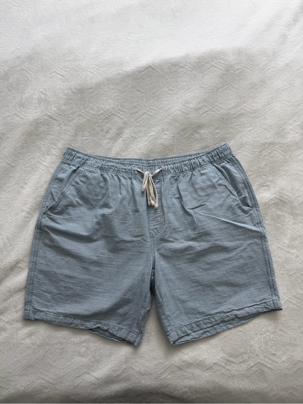 st. john's bay light blue drawstring jean shorts men's 3xl